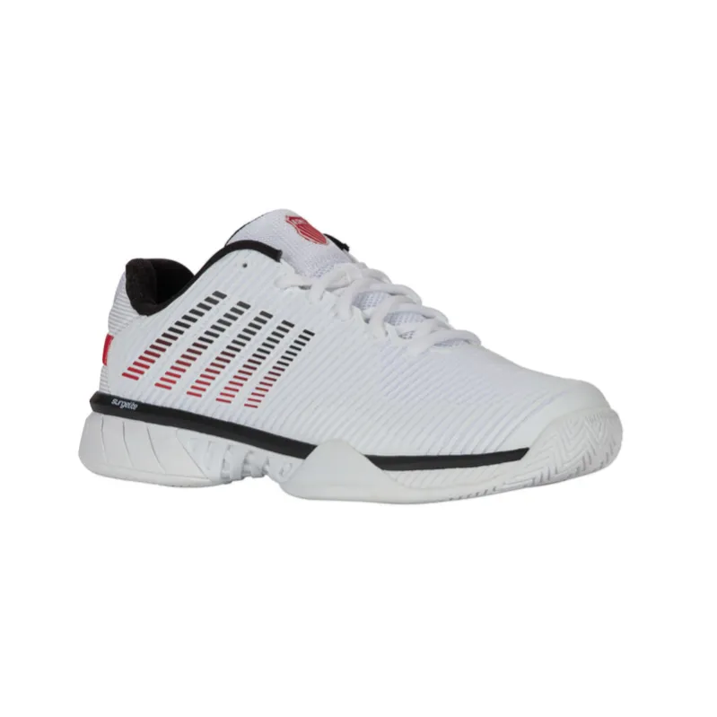K-Swiss Hypercourt Express 2 White/Black/Mars Red Men's Tennis Shoes