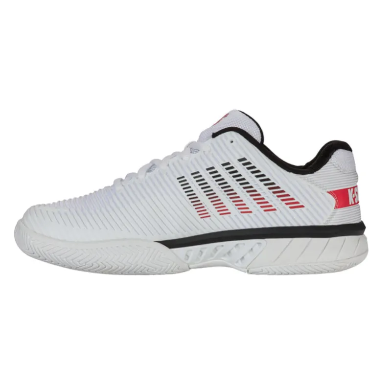 K-Swiss Hypercourt Express 2 White/Black/Mars Red Men's Tennis Shoes