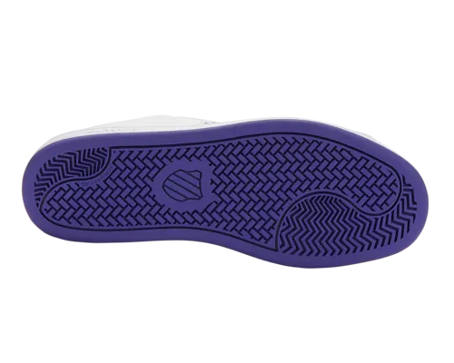 K-Swiss Women's Court Shield White Dawn Blue Blue Metallic Shoes