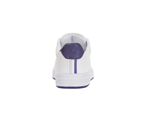 K-Swiss Women's Court Shield White Dawn Blue Blue Metallic Shoes