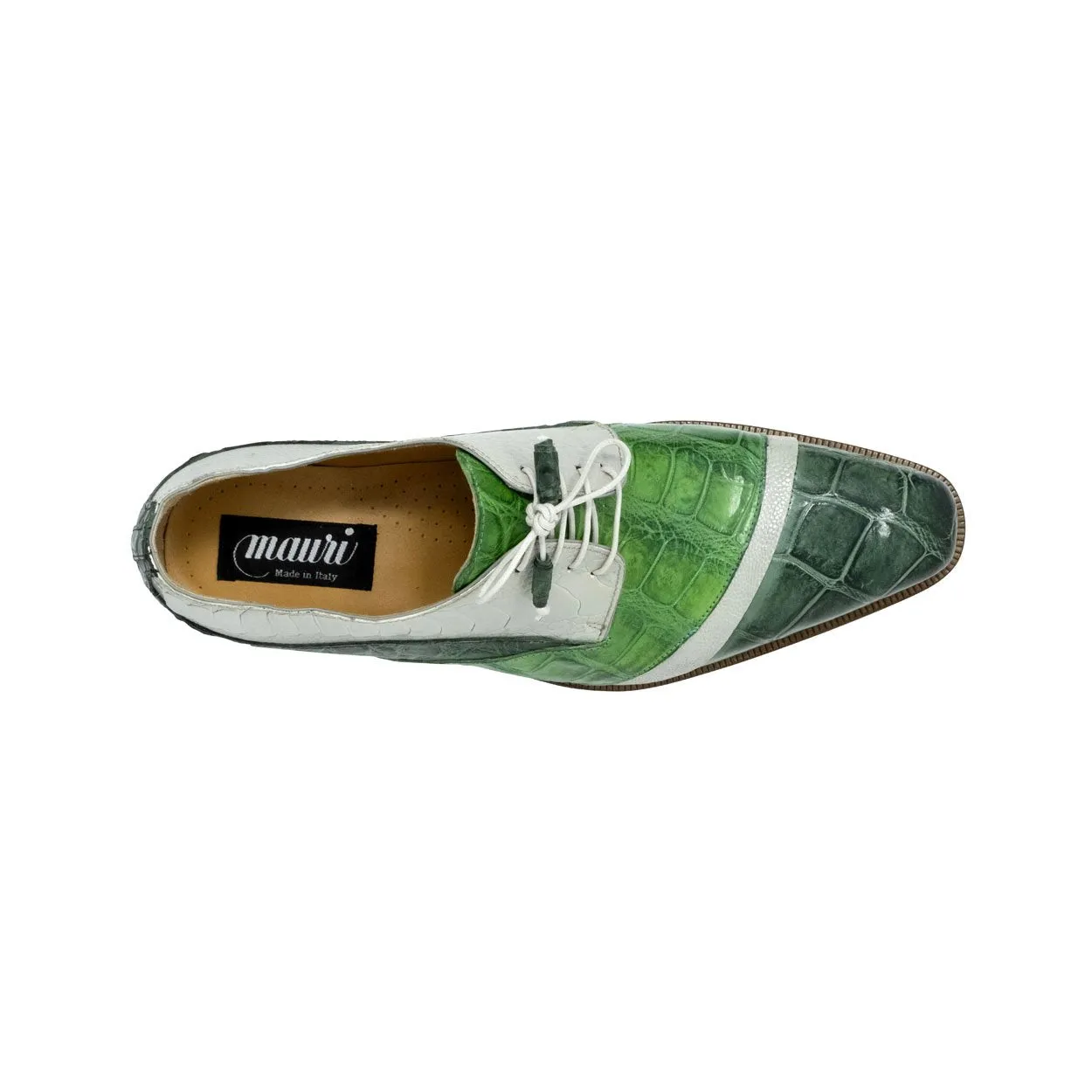 Mauri 3064 Swag Men's Designer Shoes Multi Color Exotic Skin Wing-tip Oxfords (MA5109)