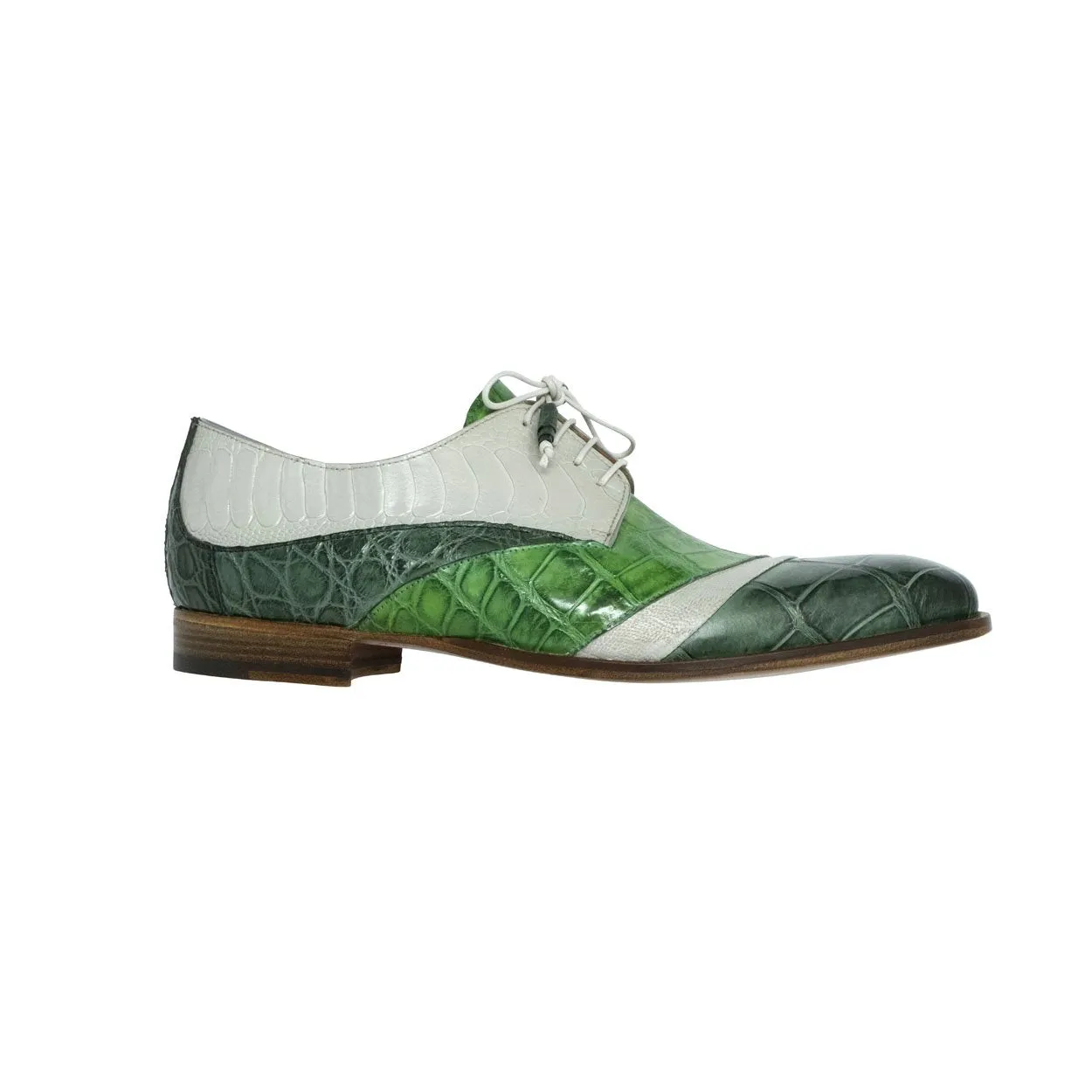 Mauri 3064 Swag Men's Designer Shoes Multi Color Exotic Skin Wing-tip Oxfords (MA5109)