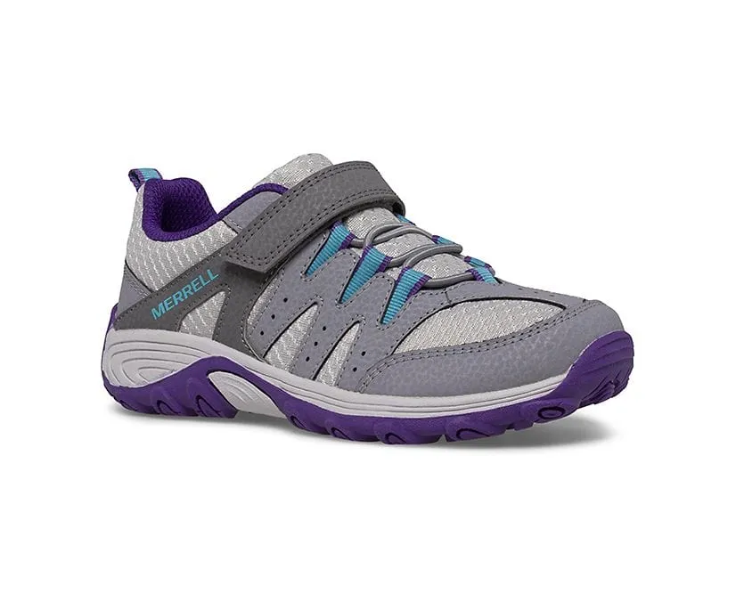 Merrell Kids Outback Low Sneakers- Grey/ Purple/ Turqoise