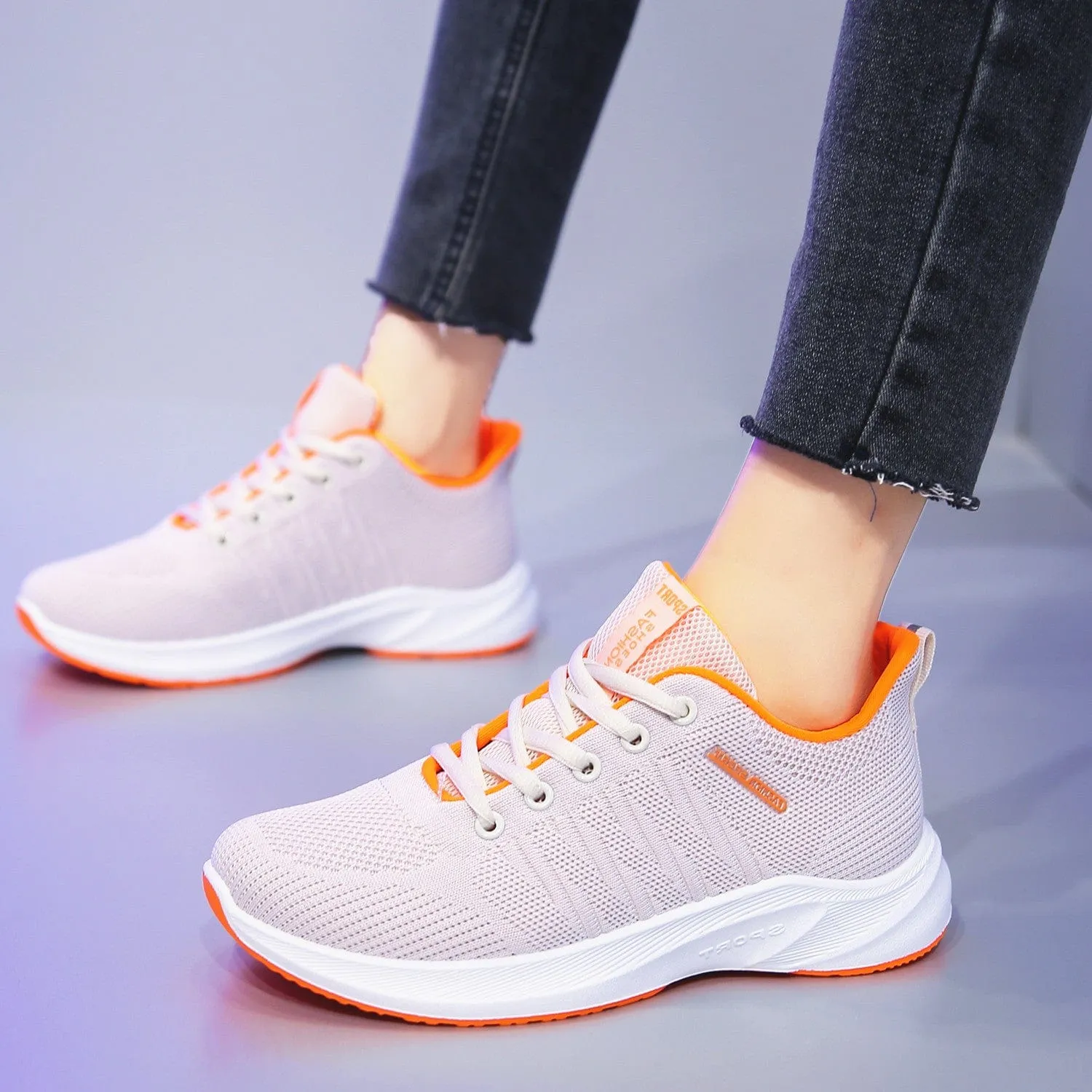 Mesh Walking Sneakers: Fashion Sport