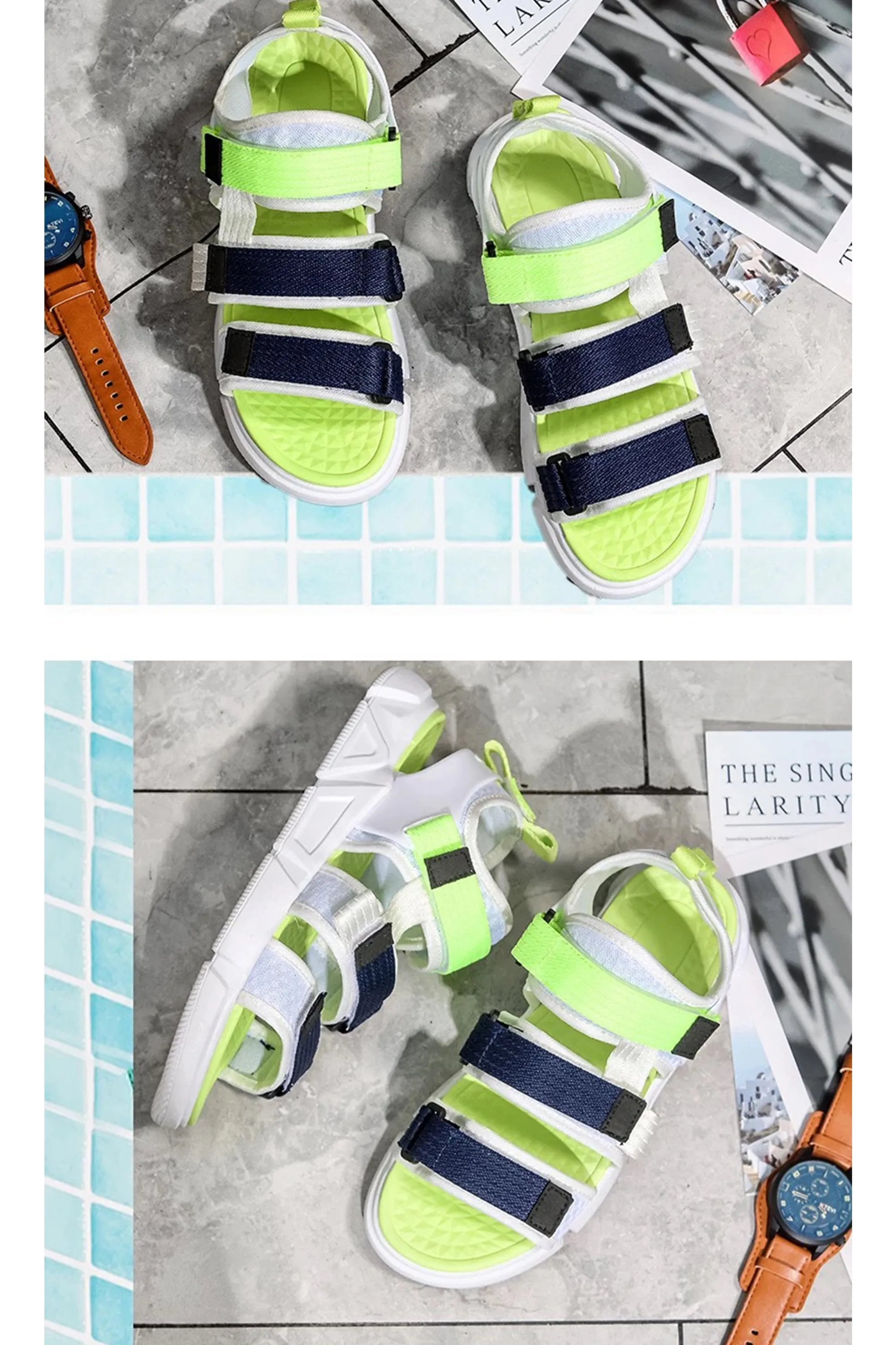Multi Strap Chunky Sandals