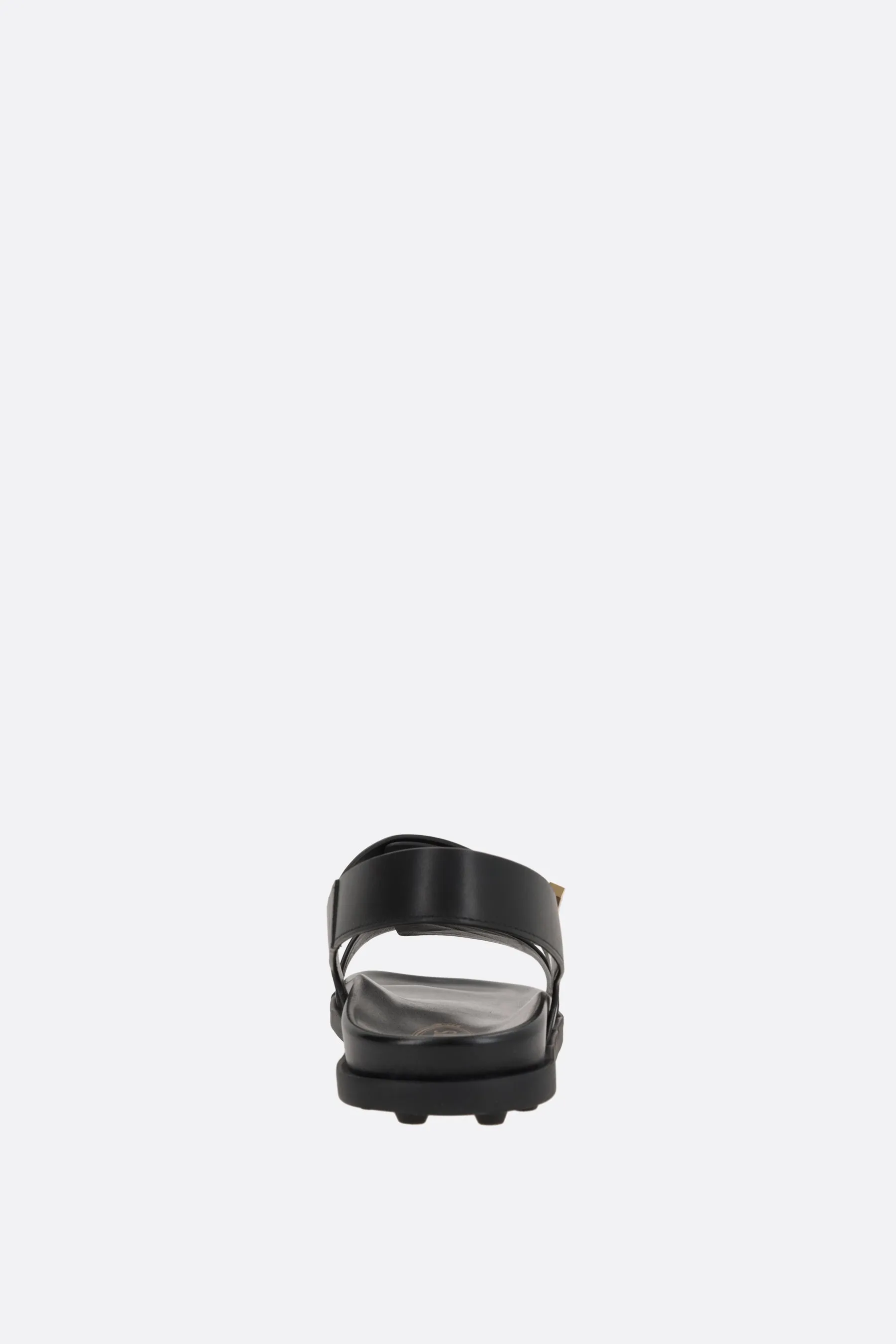 Multi-Strap Smooth Leather Sandals
