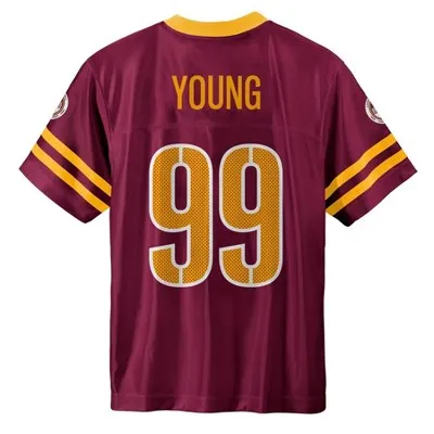 New - NFL Washington Commanders Boys' Short Sleeve Young Jersey - M