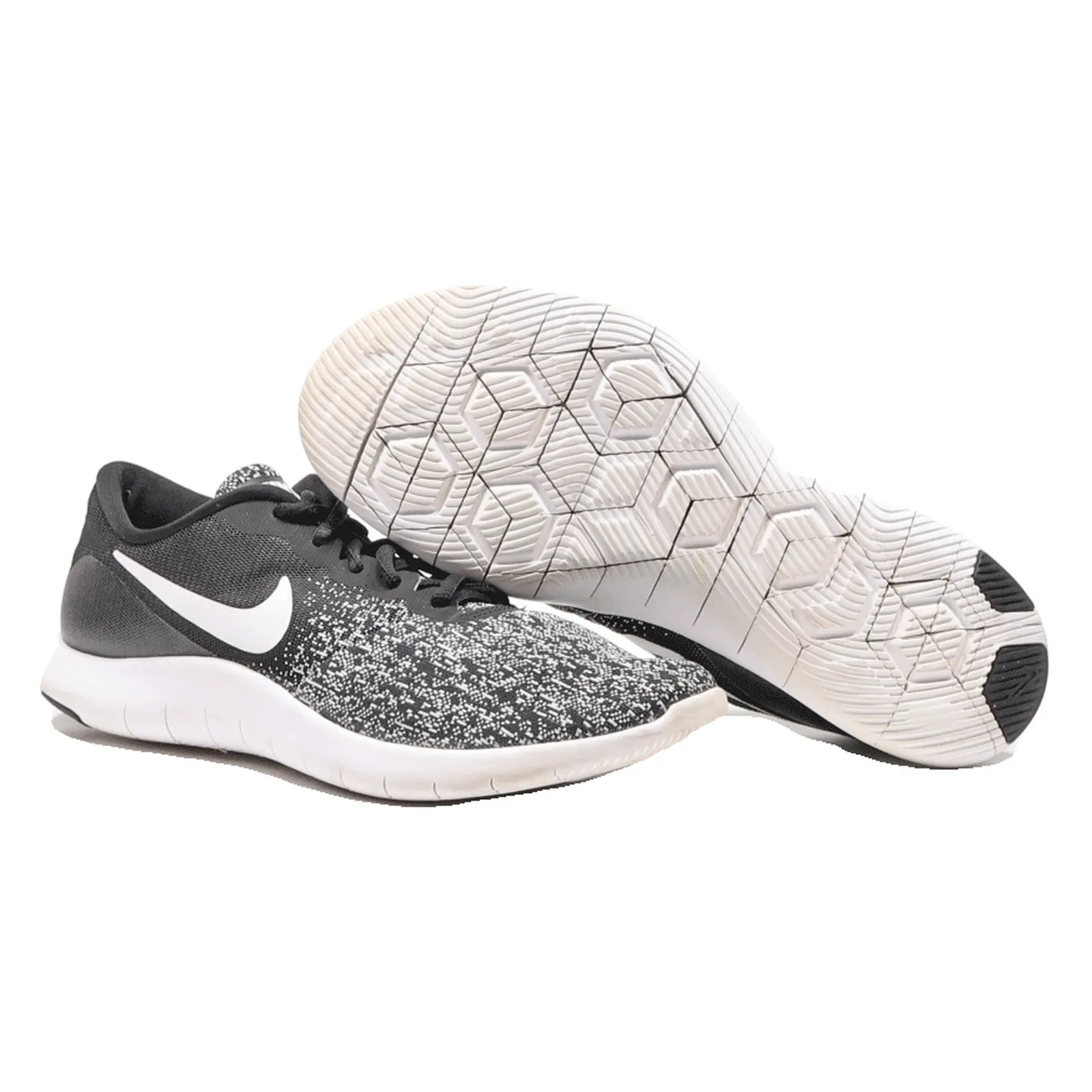 NIKE Flex Contact Low Top Trainers Black Synthetic Womens UK 7.5