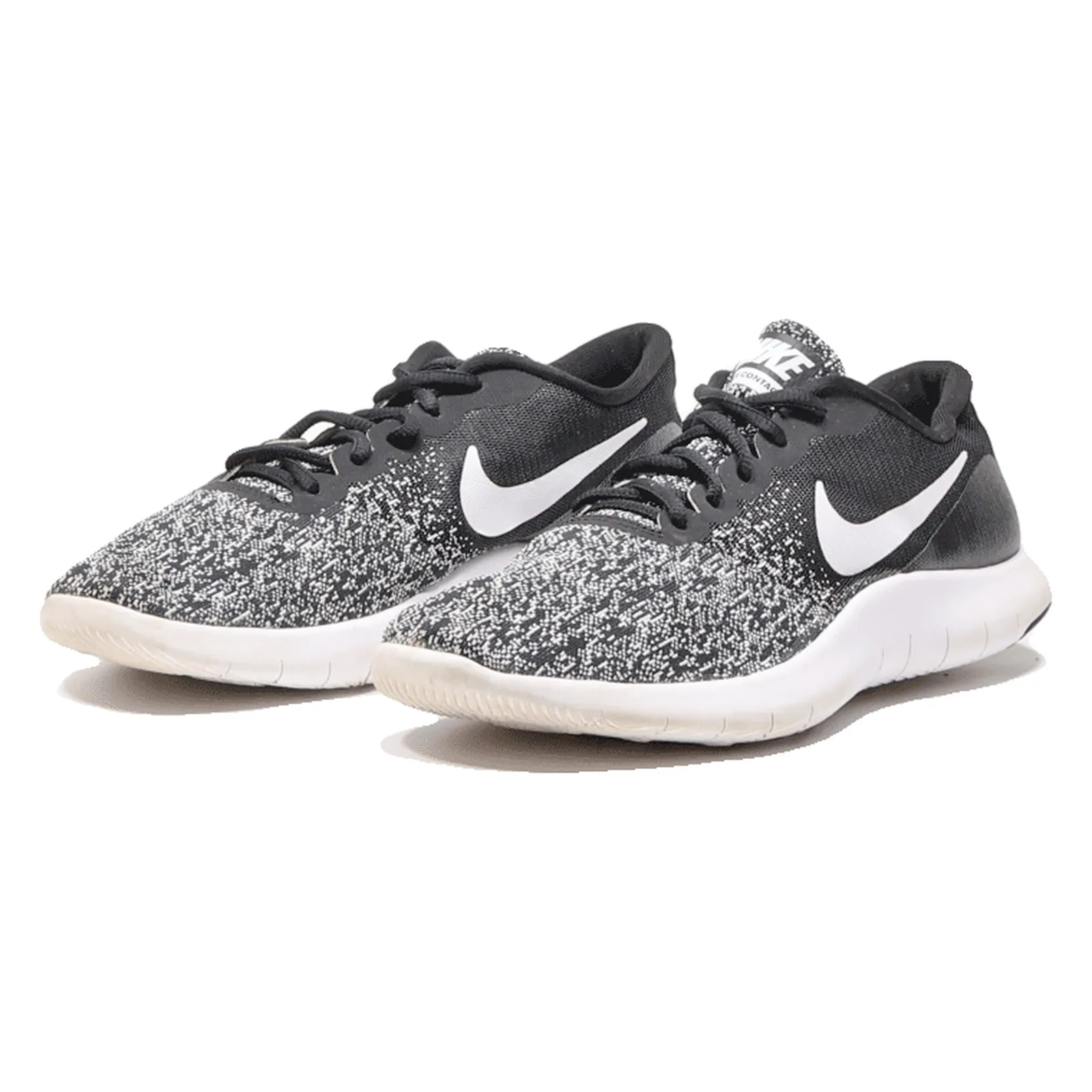 NIKE Flex Contact Low Top Trainers Black Synthetic Womens UK 7.5