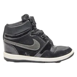 NIKE Force Sky High Top Trainers Black Synthetic Womens UK 4.5