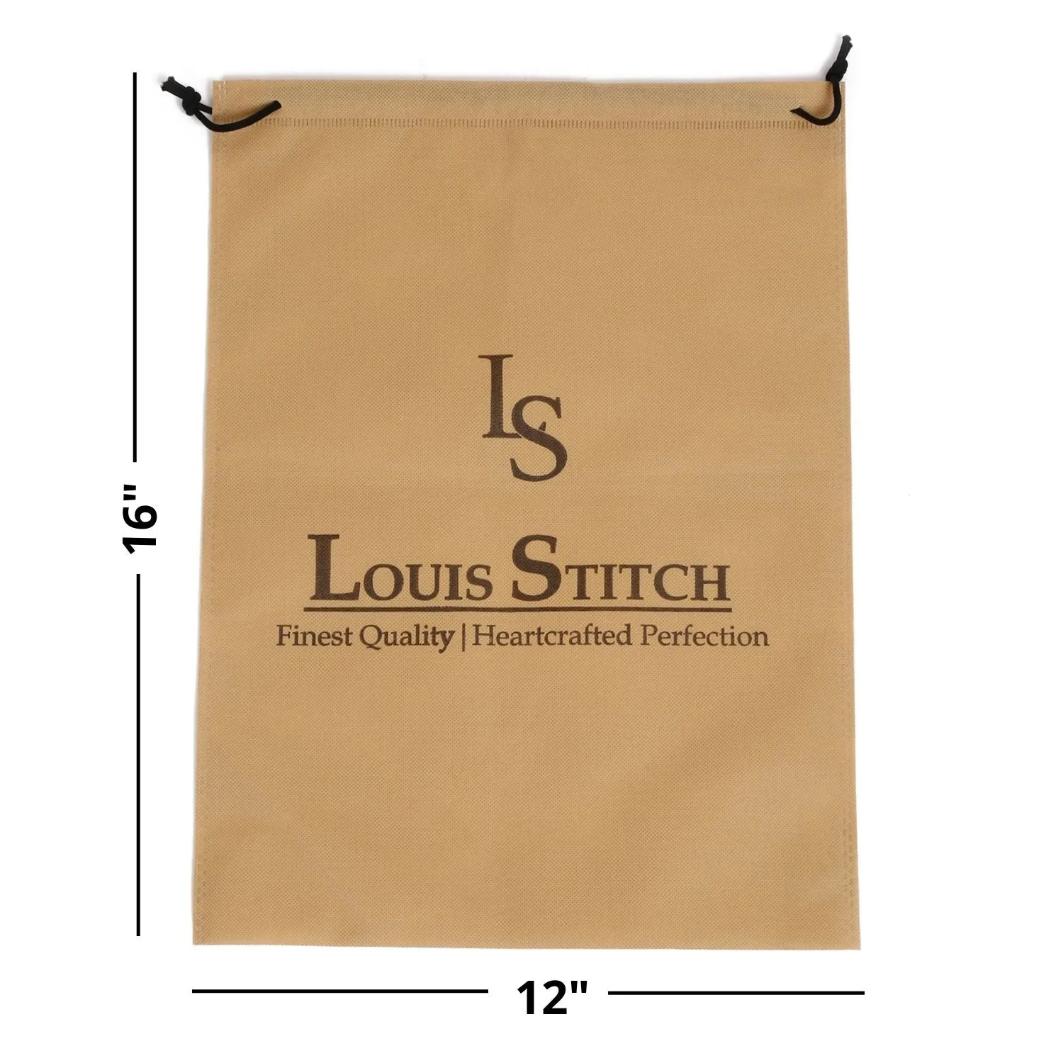 Non Woven Shoe Bag Pack Of  12 Beige Plain & See-Thru