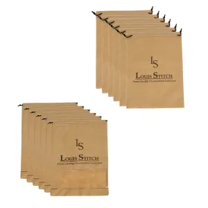 Non Woven Shoe Bag Pack Of  12 Beige Plain & See-Thru