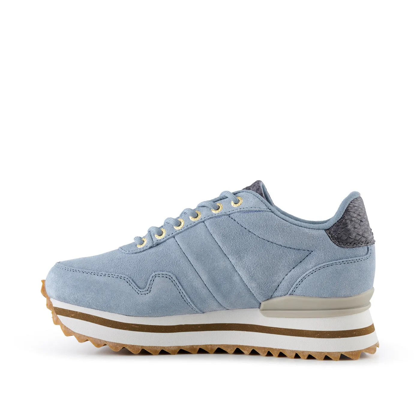 Nora III Suede Plateau - Dusty Blue