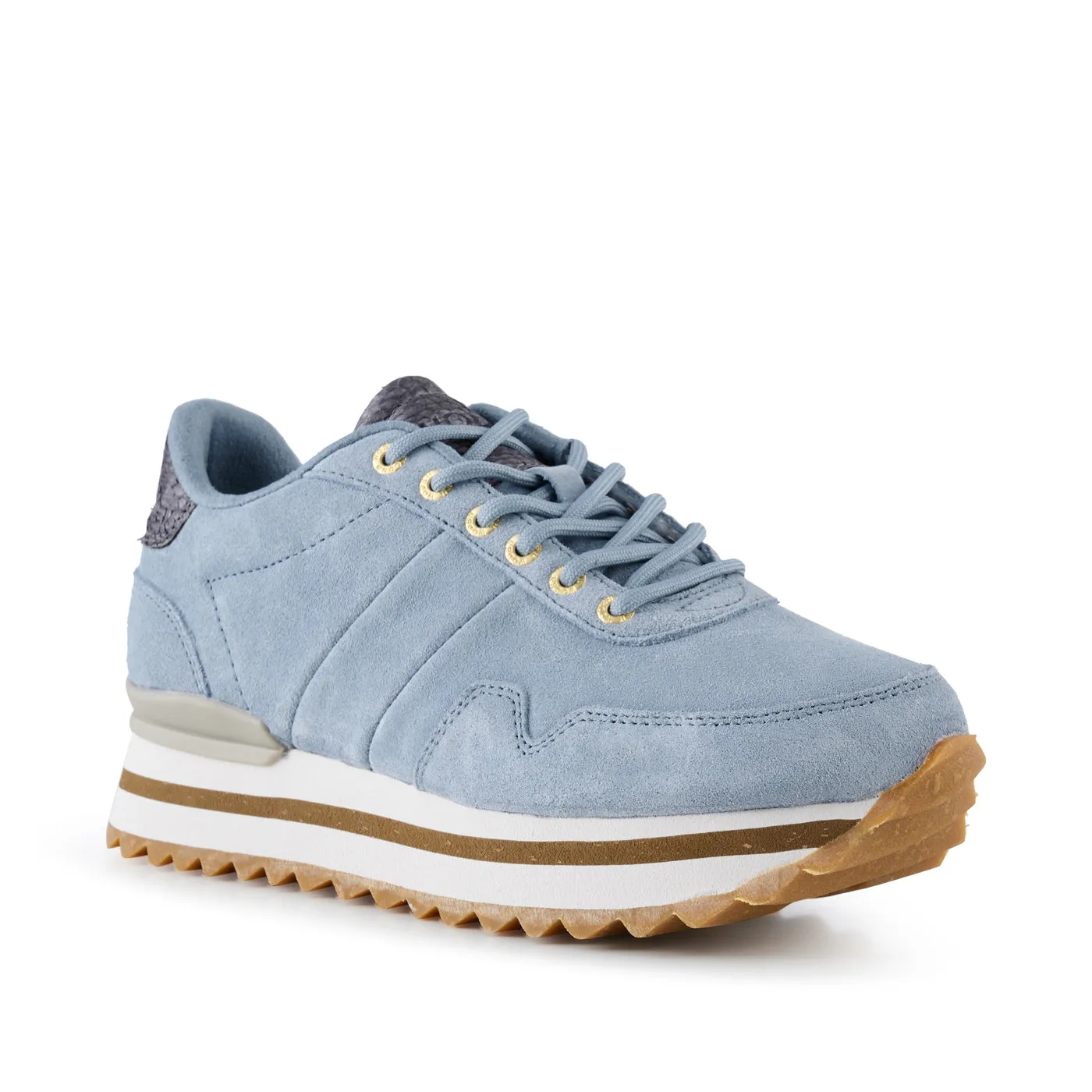 Nora III Suede Plateau - Dusty Blue