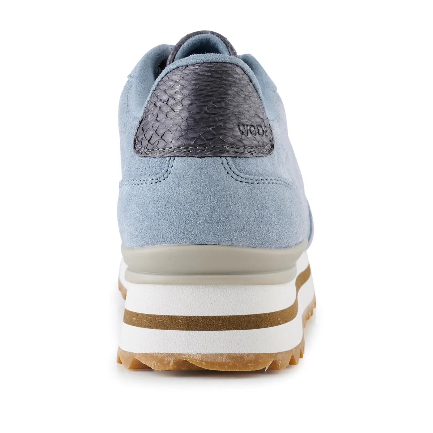 Nora III Suede Plateau - Dusty Blue