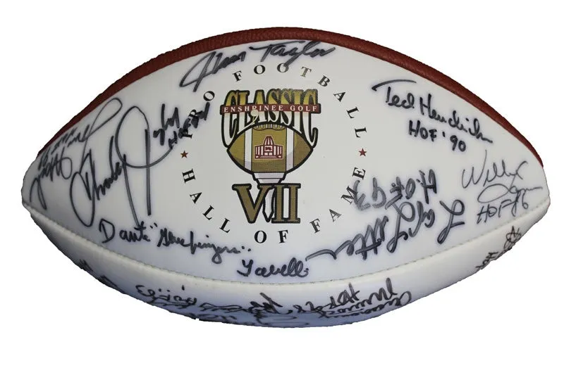 Pro Football Hall of Fame Enshrinee Golf Classic VII Autographed Football