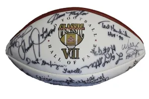 Pro Football Hall of Fame Enshrinee Golf Classic VII Autographed Football
