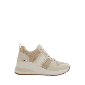 RONGAN WEDGE SNEAKERS - GOLD