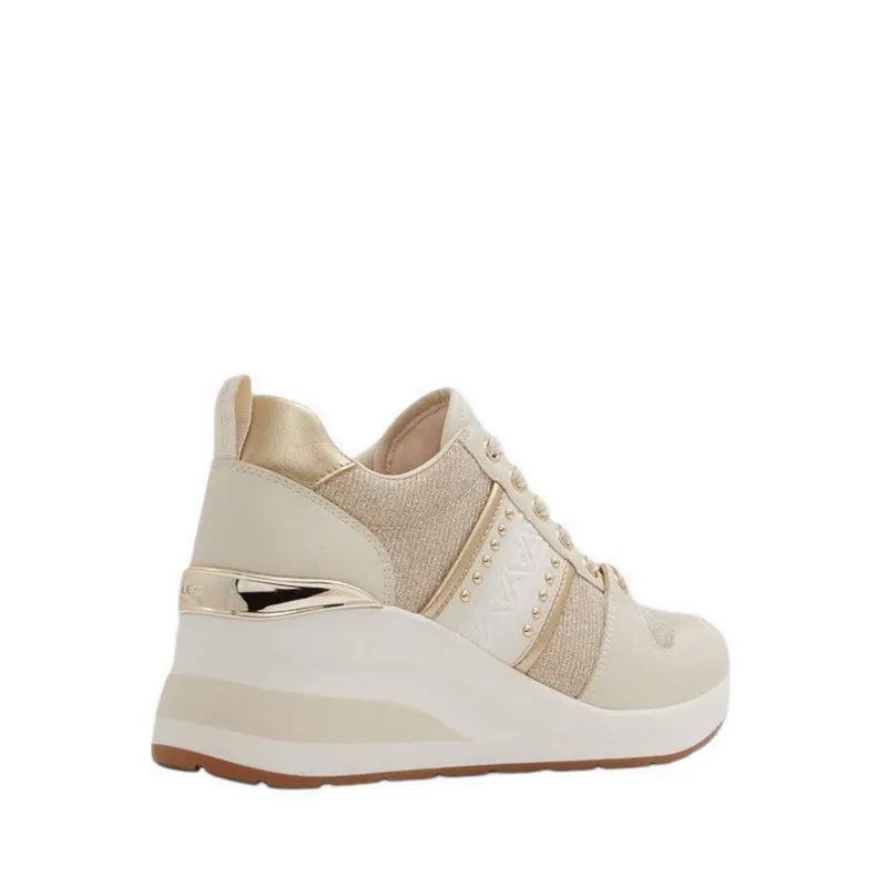 RONGAN WEDGE SNEAKERS - GOLD