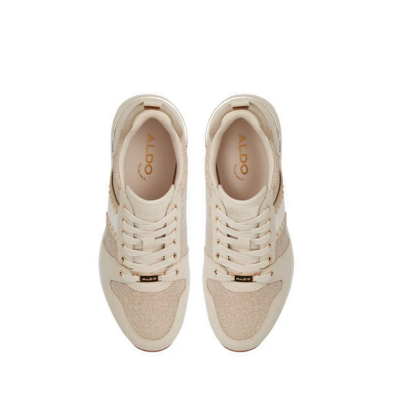 RONGAN WEDGE SNEAKERS - GOLD