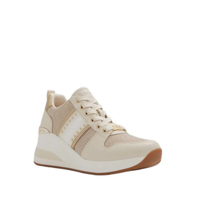 RONGAN WEDGE SNEAKERS - GOLD