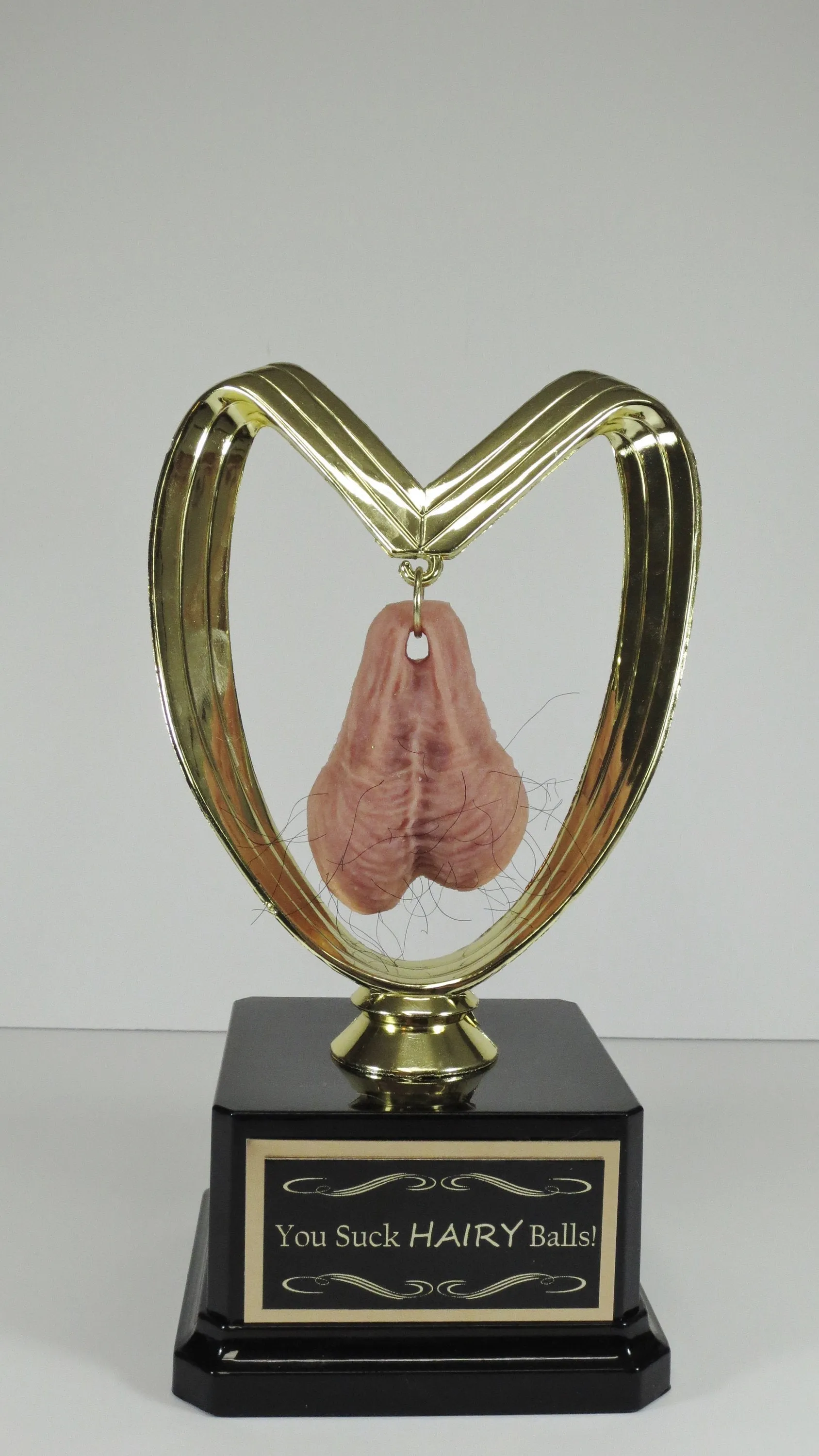 Sacko Award Fantasy Football Funny Participation Trophy You Suck HAIRY Balls FFL Loser Trophy Last Place You've Got Balls Adult Humor