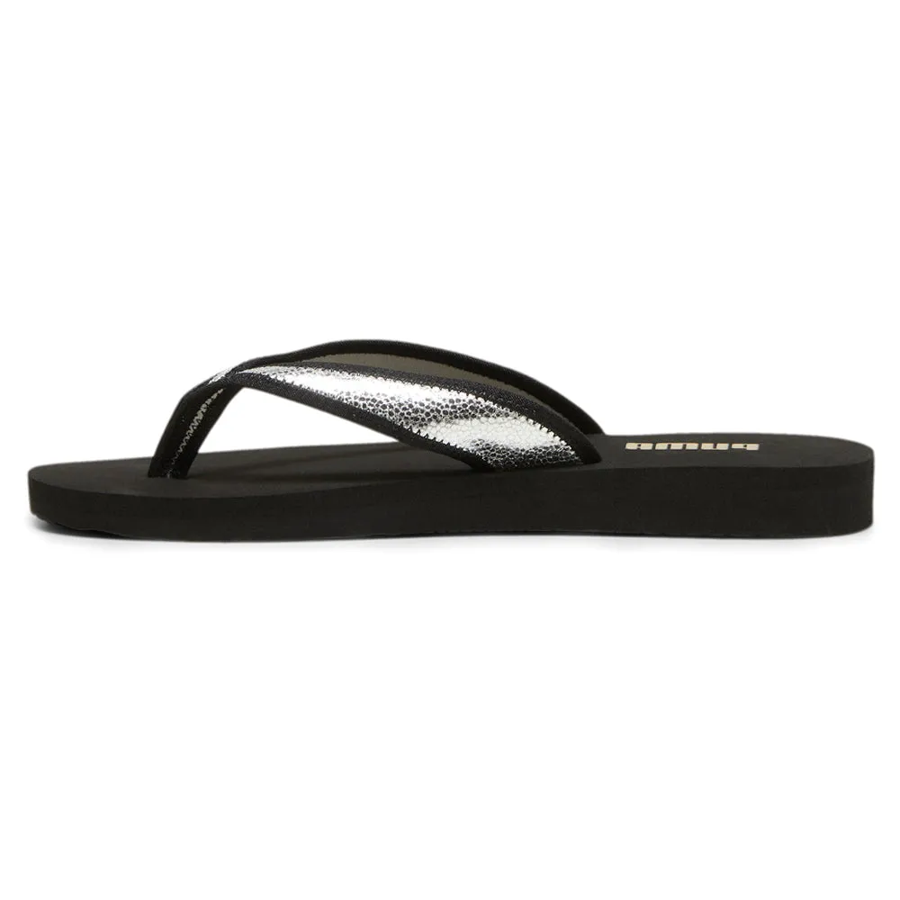 Sandy Metallic Shine Flip Flops