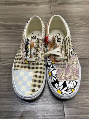 Shoes Flats By Vans In Multi-colored, Size: 8
