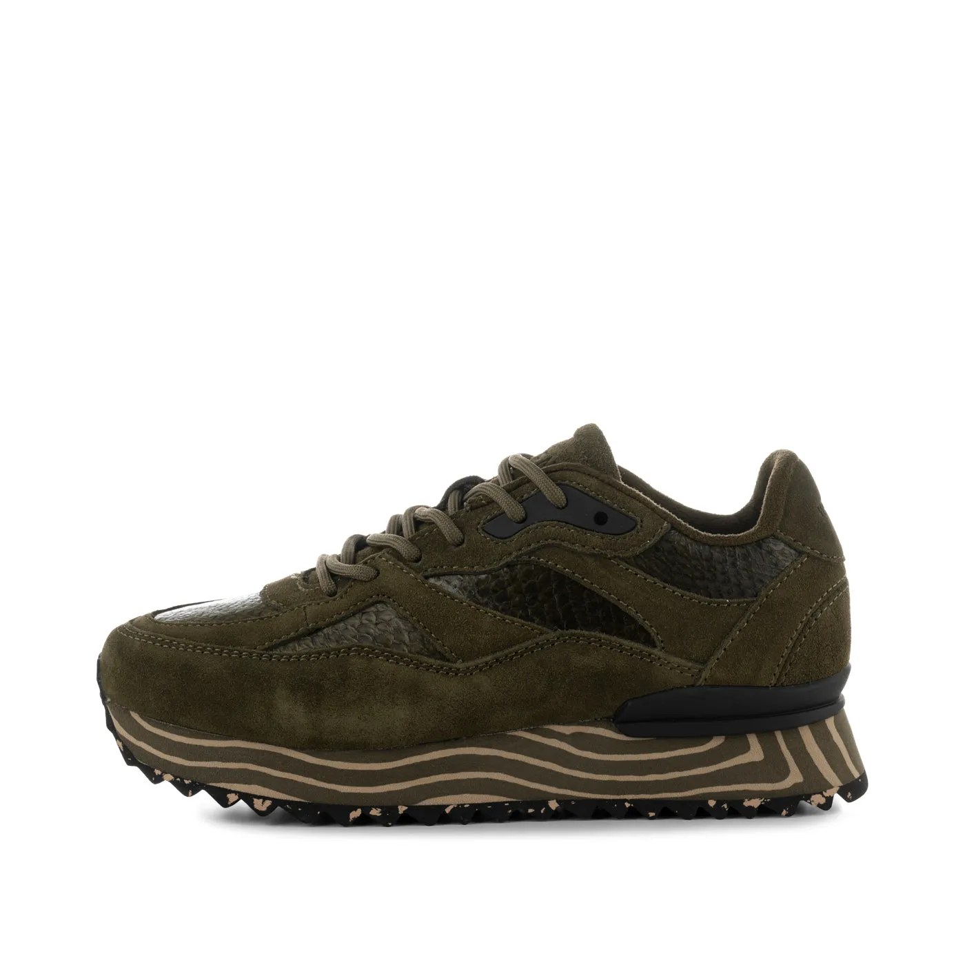 Sophie Salmon Marble - Dark Olive