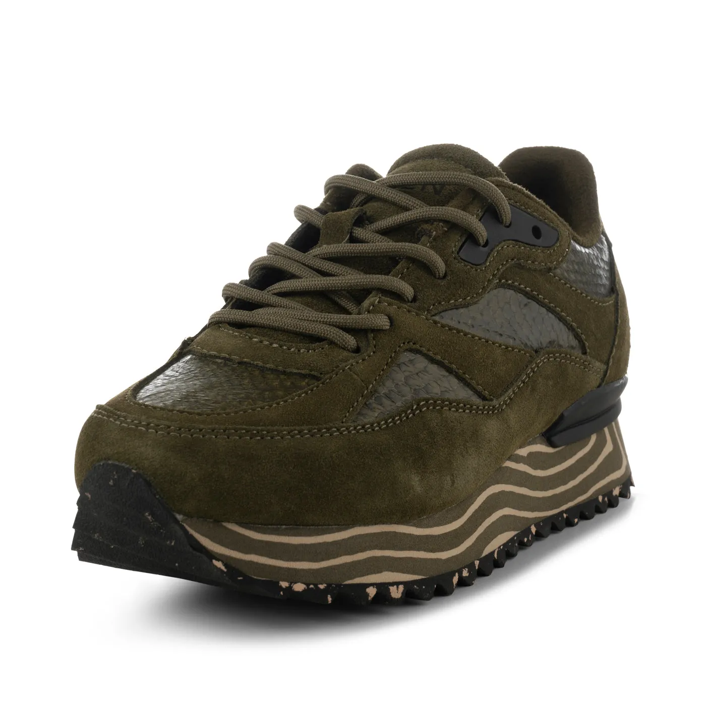Sophie Salmon Marble - Dark Olive