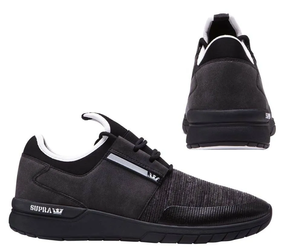 Supra Flow Run Mens Black/Grey Running Shoes