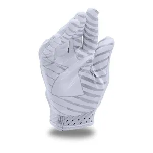 Under Armor Spotlight Football Gloves White/White Medium
