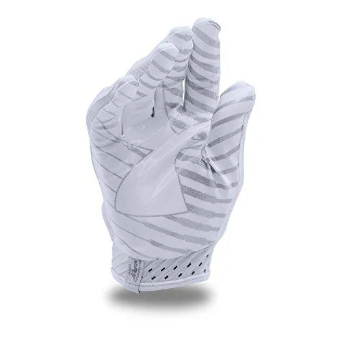 Under Armor Spotlight Football Gloves White/White Medium