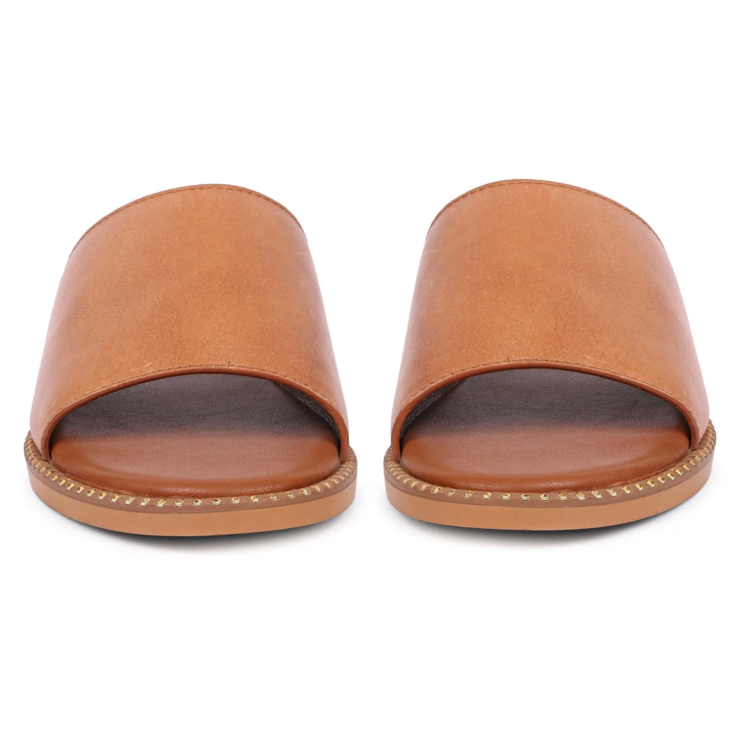 Vivi Blu - Kalina Flats Footwear - Cognac
