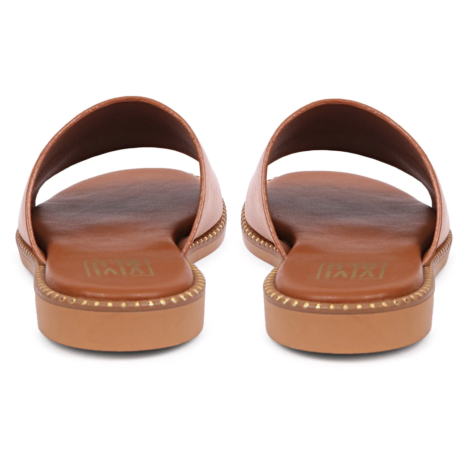Vivi Blu - Kalina Flats Footwear - Cognac