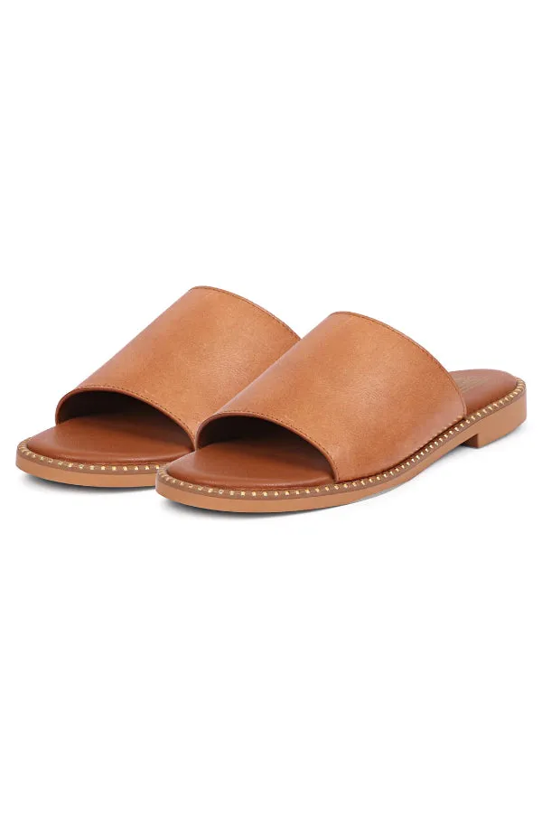 Vivi Blu - Kalina Flats Footwear - Cognac