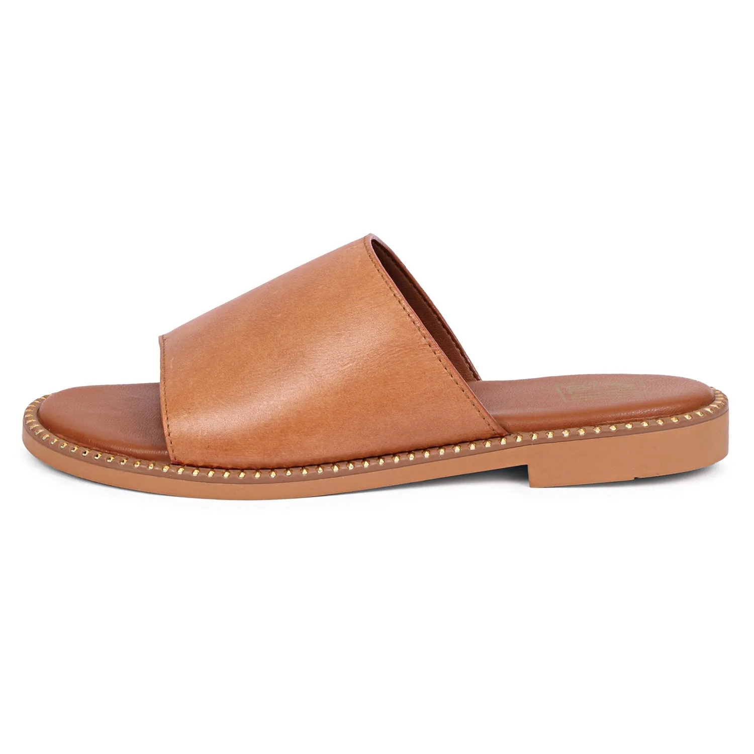 Vivi Blu - Kalina Flats Footwear - Cognac