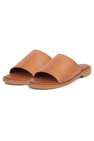 Vivi Blu - Kalina Flats Footwear - Cognac