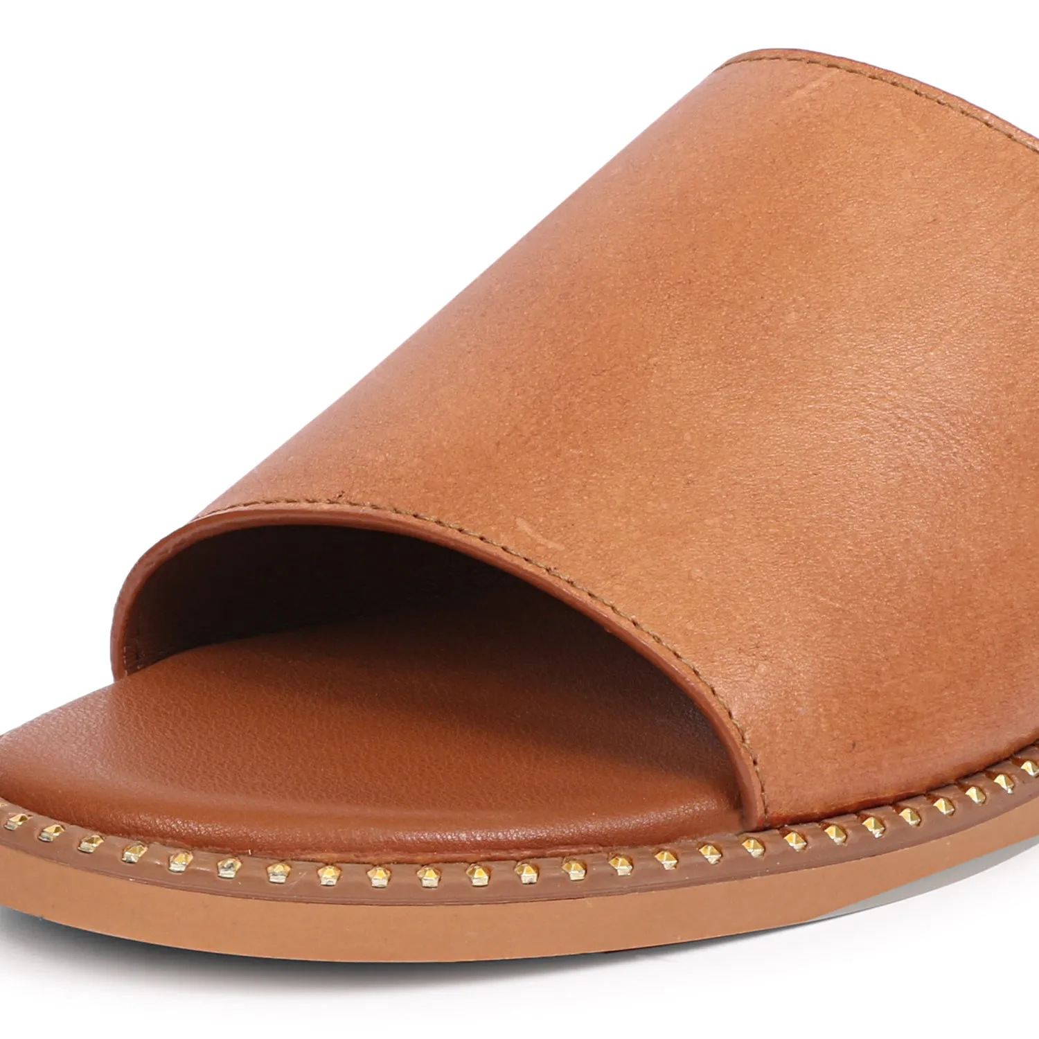 Vivi Blu - Kalina Flats Footwear - Cognac