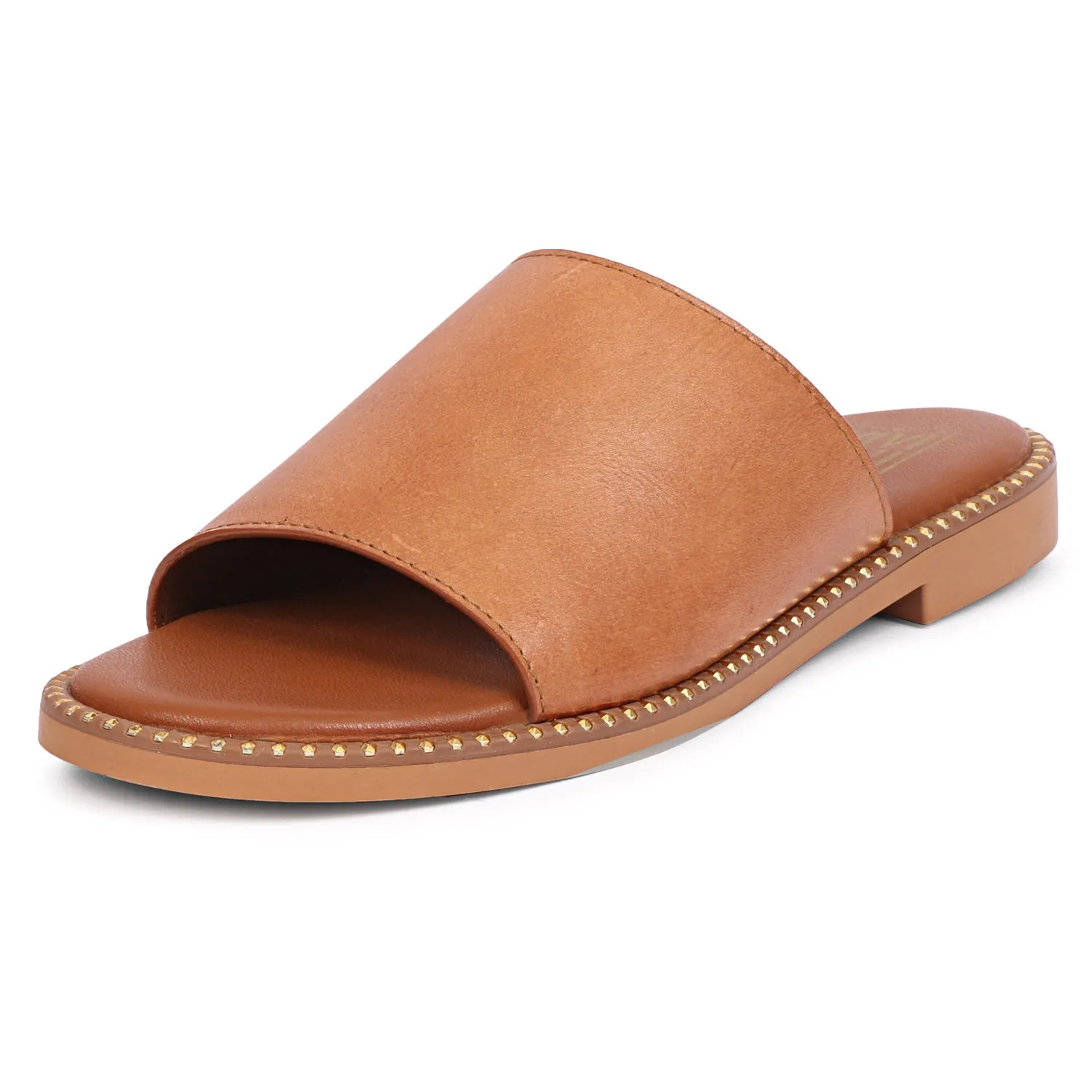 Vivi Blu - Kalina Flats Footwear - Cognac