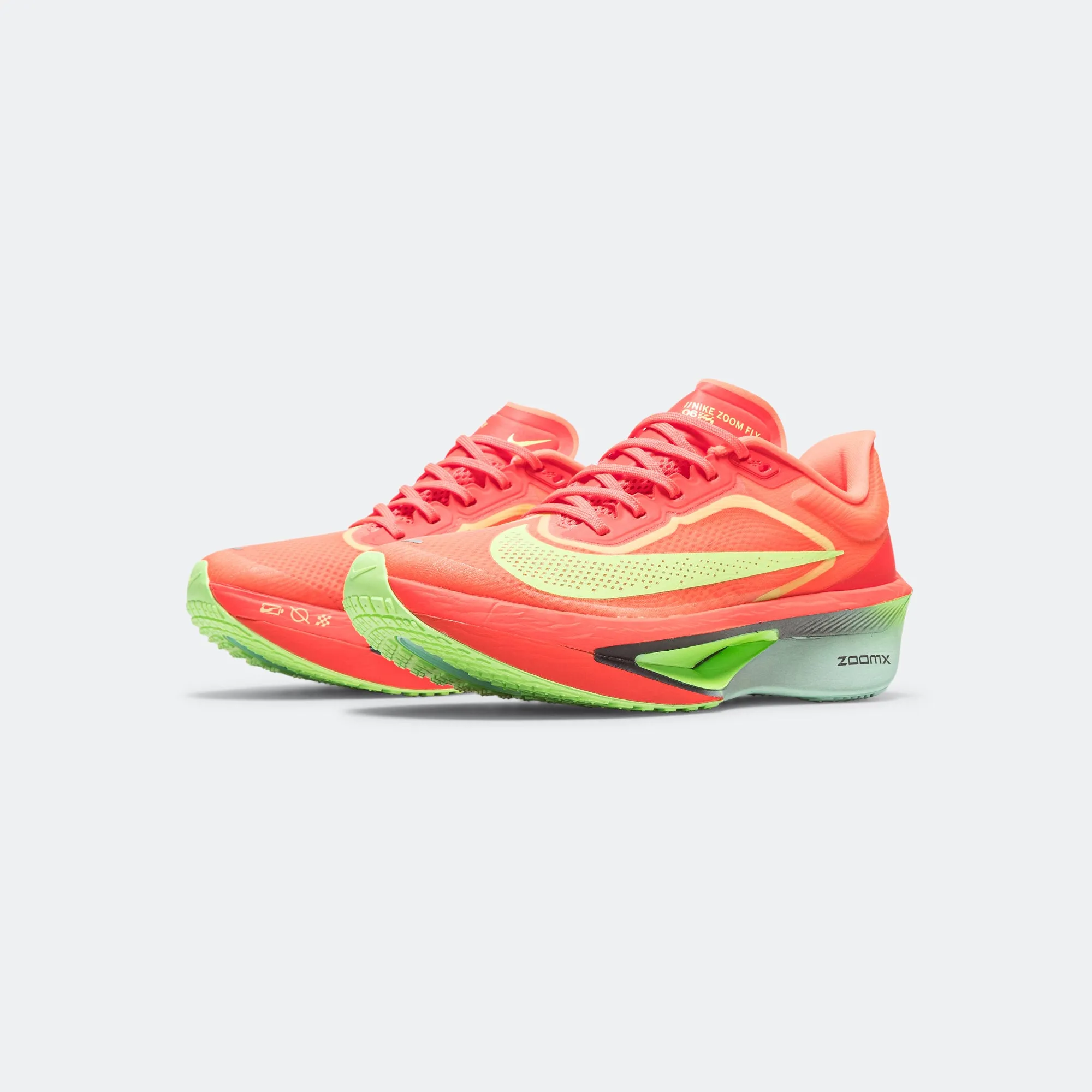 Womens Zoom Fly 6 - Bright Crimson/Cave Purple-Lime Blast